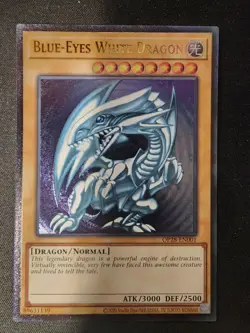 Blue-Eyes White Dragon OP28-EN001 OTS Tournament Pack 28 Unlimited #5 - Image 1