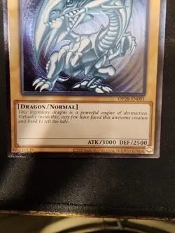 Blue-Eyes White Dragon OP28-EN001 OTS Tournament Pack 28 Unlimited #9 - Image 3
