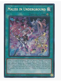 Maliss in Underground - MP25-EN127 - Prismatic Secret Rare YuGiOh - Image 1