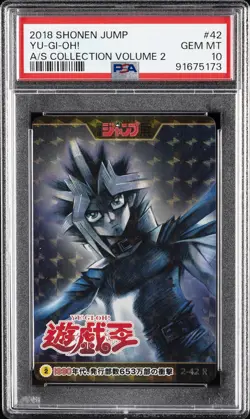 2018 SHONEN JUMP AS COLL VOLUME 2 #42 YU-GI-OH! PSA 10 - Image 1