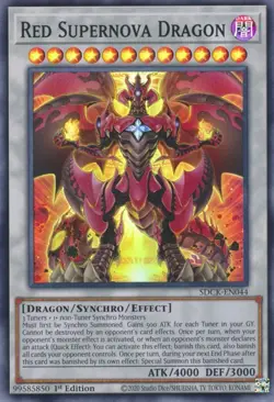 Structure Deck: The Crimson King #SDCK-EN044 Red Supernova Dragon - Image 1