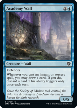 Academy Wall - Dominaria United #041/281 MTG Magic The Gathering - Image 1