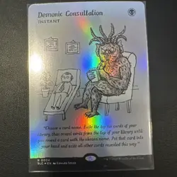 DEMONIC CONSULTATION *FOIL* - Encyclopedia Secret Lair Magic the Gathering MTG - Image 1