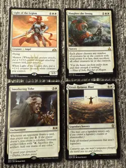 MTG Magic The Gathering Lot 4 White Cards Smothering Tithe Light of the Legion - Image 1