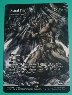 Astral Titan / Primeval Titan - Final Fantasy - Rare - NM (see pics) MTG - Image 1