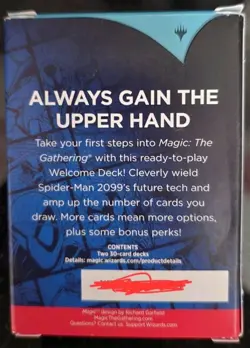 Magic: The Gathering Marvel's Spider-Man Welcome Deck Blue SEALED Miles & Peter - Image 2
