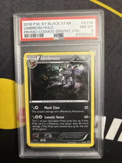 Pokemon TCG Umbreon XY XY96 Holo Promo Psa 8 - Image 1