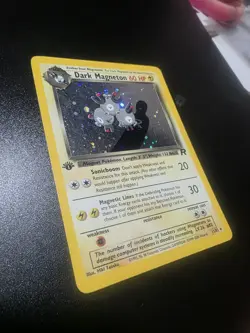 Pokemon Dark Magneton TCG Holo Rare Card 11/82 Team Rocket - Image 1