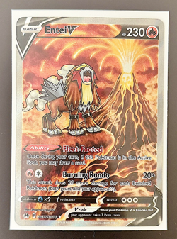 Pokemon Entei v Holo Ultra Rare TCG Card Crown Zenith Galarian Gallery GG36/GG70 - Image 1
