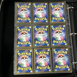 Pokemon Vintage Cards (METAL CUSTOM MEW) Binder Pages Lot - Image 4