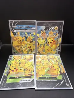 Pikachu V-Union Complete Set SWSH139 SWSH140 SWSH141 SWSH142 Pokemon Card - Image 1