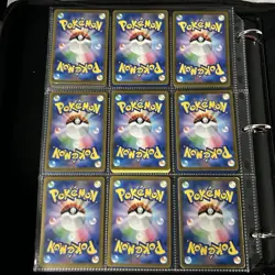 Pokemon Vintage Cards (METAL CUSTOM MEW) Binder Pages Lot - Image 4
