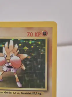 Pokemon Card Hitmonchan Nockchan Base Set 1st Edition German 7/102 Holo Rare HP - Image 3