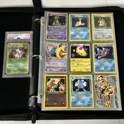 Pokemon Collection Vintage WoTC & PSA Meganium 100+ cards Binder Page Lot - Image 1