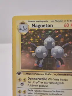 Pokemon TCG GERMAN 1st Edition Base Set Magneton 9/102 Holo Rare LP - Image 5