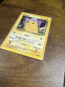 Pokemon Pikachu TCG Base Set Unlimited Common Card 58/102 - Image 2