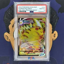 ??PSA 10 GEM MINT 2023 Pokemon Crown Zenith Collection PIKACHU VMAX #286 Promo - Image 2