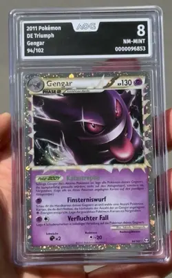 Gengar 94/102 Holo Pokemon Karte - Triumph 2011 - Deutsch AOG 8 NEAR MINT - Image 2