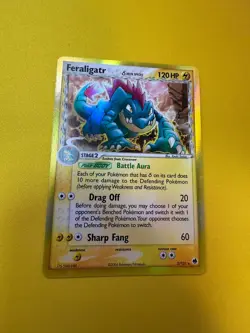 Feraligatr 2/101 2006 EX Dragon Frontiers Pokemon Card Reverse Holo Rare DAMAGED - Image 1