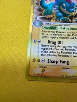 Feraligatr 2/101 2006 EX Dragon Frontiers Pokemon Card Reverse Holo Rare DAMAGED - Image 5