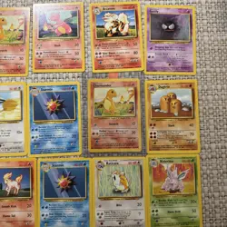 Pokemon Vintage 15 Card Lot Base Set, Pikachu, Charmander NM (Base1) - Image 3