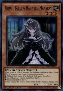 Ghost Belle & And Haunted Mansion NA 1st Ed Super Rare RA01-EN011 Yu-Gi-Oh! - Image 1