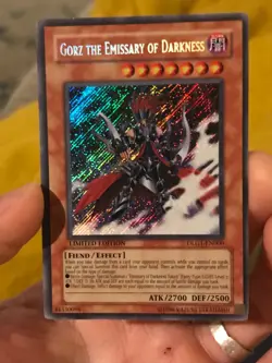 YU-GI-OH GORZ THE EMISSARY OF DARKNESS DLG1-EN000 SECRET N/Mint!! - Image 1