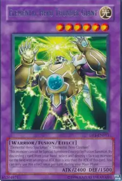 Elemental Hero Thunder Giant DP1-EN011 Unlimited Rare HP Yu-Gi-Oh! DNA GAMES - Image 1