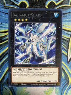 ( BAHAMUT SHARK ) - Rare - LED9-EN011 - 1st - NM - Yu-Gi-Oh Duels from the Deep - Image 1