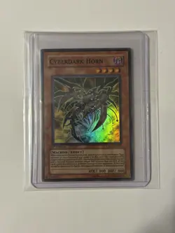 YUGIOH Cyberdark Horn CDIP-EN001 Super 1st Edition - Near Mint! - Image 1