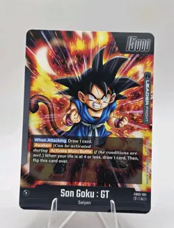 Son Goku : Gt Fb03-104 DBS Awaken Dragon Ball Super Fusion World Leader Card DBS - Image 2