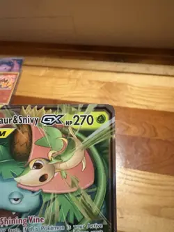 Pokemon TCG Venusaur Snivy Tag Team GX Cosmic Eclipse Holo Card 1/236 2019 - Image 3