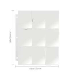 25 Pages 225 Pockets Card Sleeves Binder Album Holder Sheets For Pokemon - Image 5