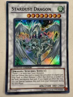 Stardust Dragon Limited Super Rare Yu-Gi-Oh! Card #CT07-EN021 VLP - Image 1