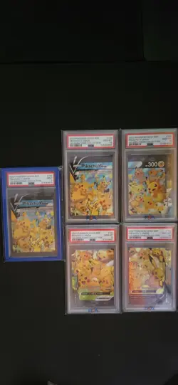 Pikachu V-Union - SWSH139-142 - Pokemon TCG: Celebrations Promo 4 Card Set PSA10 - Image 1