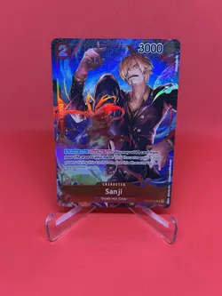 Sanji Parallel Alt Art ALPHA PRE-ERRATA R OP01-013 One Piece Card English - Image 1