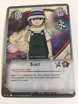 Shonen Jump Naruto CCG Coils of the Snake - Inari 001 Card Game Tcg Holo Foil n1 - Image 1