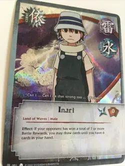 Shonen Jump Naruto CCG Coils of the Snake - Inari 001 Card Game Tcg Holo Foil n1 - Image 2