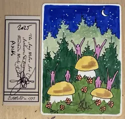 MTG ARTIST PROOF MTG Argothian Pixies AP Sketch Art Amy WEBER - Image 1