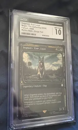 MTG Dogmeat ever loyal Surge Foil Showcase 0868 CGC 10 Fallout Magic - Image 2