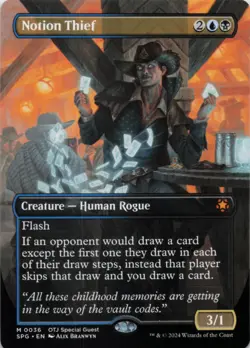 MTG Notion Thief (Borderless) Normal NM Special Guests Magic 36 - Image 1
