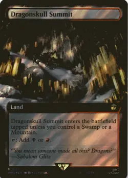MTG Dragonskull Summit (Extended Art) (Surge Foil) Foil NM Doctor Who - Image 1