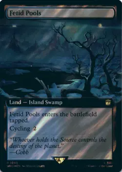 MTG Fetid Pools (Extended Art) (Surge Foil) Foil NM Doctor Who - Image 1