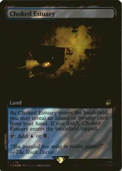 MTG Choked Estuary (Extended Art) (Surge Foil) Foil NM Doctor Who - Image 1