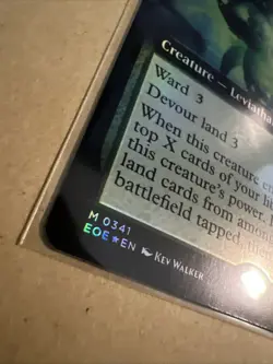 MTG Famished Worldshire EOE 0341 M NM FOIL Extended Art - Image 3