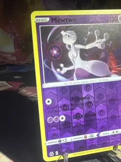 Mewtwo 059/159 Pokemon Crown Zenith Sword & Shield Reverse Holo Rare NM - Image 3
