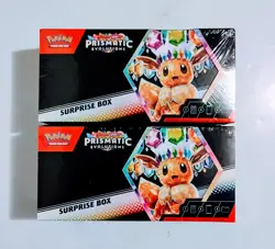 Prismatic Evolutions Surprise Box Lot Of 2 Pokemon TCG Scarlet & Violet Sealed - Image 1
