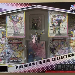 Pokemon TCG Prismatic Evolutions Premium Figure Collection Factory Sealed + Bonu - Image 4