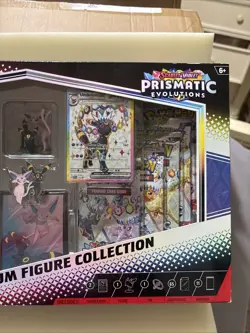 Pokemon TCG Prismatic Evolutions Premium Figure Collection Factory Sealed + Bonu - Image 5