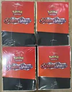 FOUR (4) Pokemon - Scarlet & Violet Base Set - Build & Battle Stadium Box SEALED 820650853470 - Image 4